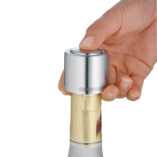 Clever & More  champagneforsegler i rustfritt stål, Cromargan® 