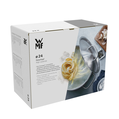 Provence Plus gryte 24 cm /5,7 L med lokk, i rustfritt stål 