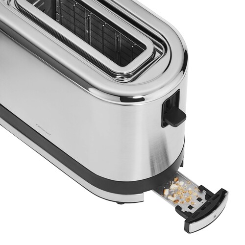 KitchenMinis brødrister – for 1 skive ,rustfritt stål 