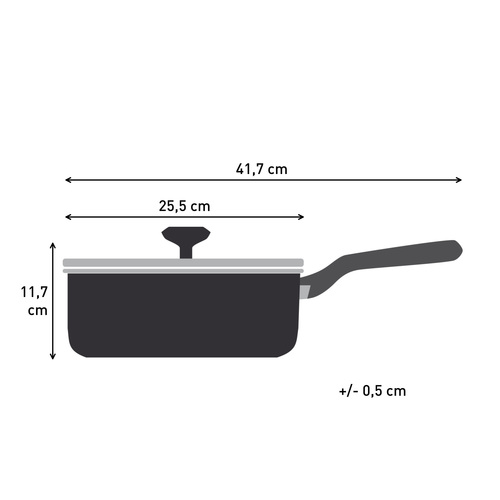Excellence Ceramic traktørpanne 24 cm med lokk