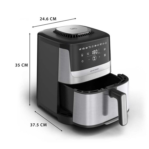 Easy Fry Silence-air fryer 5L rustfritt stål 
