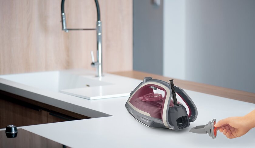 Enkel avkalking av strykejernet