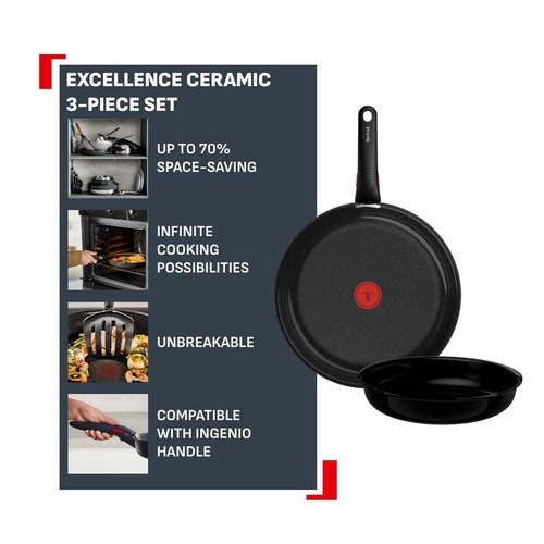 Ingenio G7 Excellence Ceramic Stekepannesett 3 deler