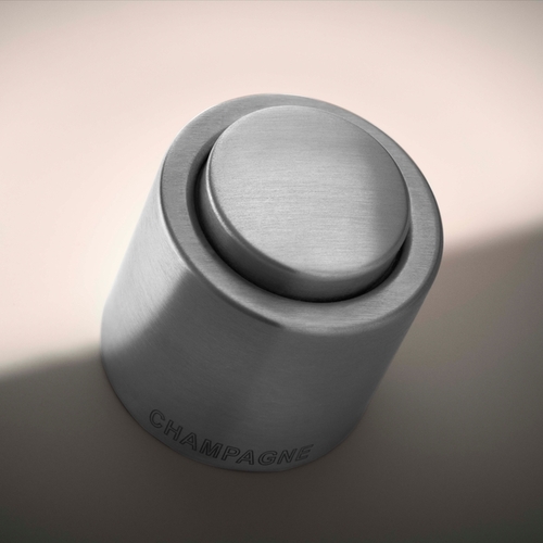 Clever & More  champagneforsegler i rustfritt stål, Cromargan® 