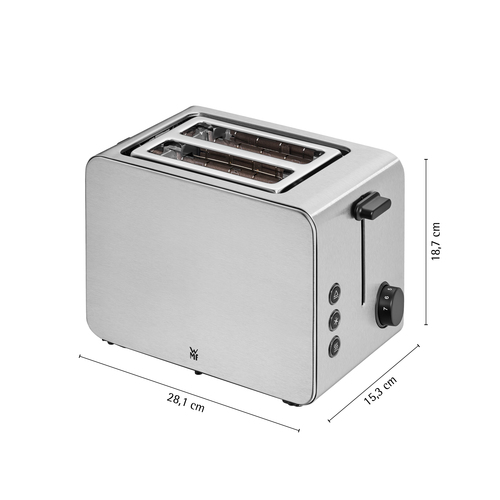 Stelio Edition brødrister – for 2 skiver ,rustfritt stål 