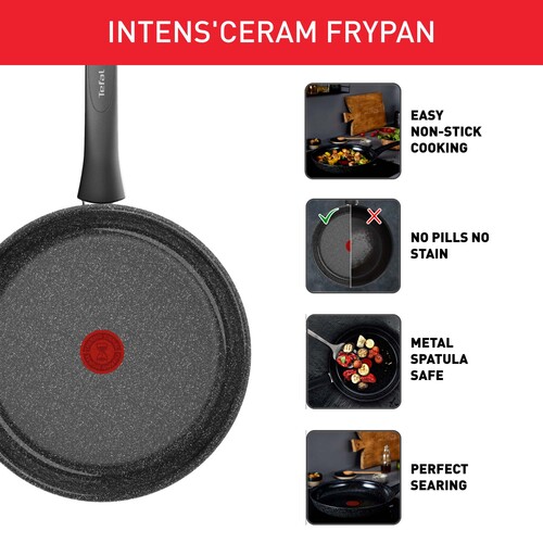 Intens'Ceram Stekepanne 28 cm Svart 