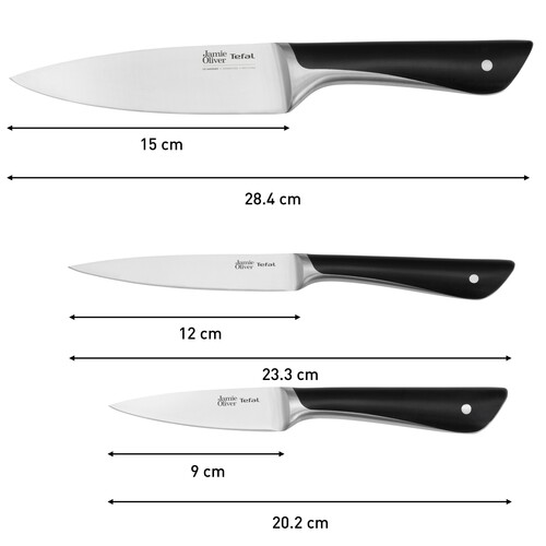 Jamie Oliver Knife set 3pcs Chef 15cm + Paring 9cm + Utility 12cm