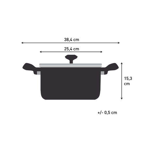 Expertise gryte 24 cm med lokk