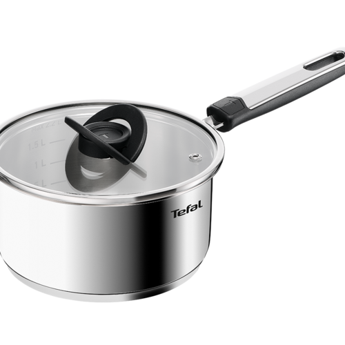 Kasserolle 18 cm/2,2L. med lokk Ubehandlet, Emotion Plus SS Rustfritt Stål