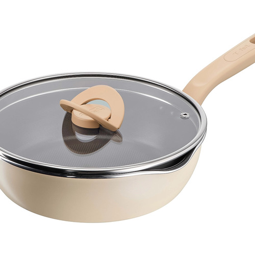 One Pick Pot Pan 24 cm + Glasslokk, vanilla