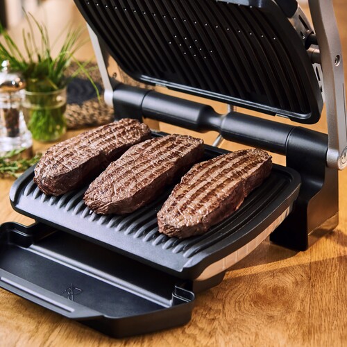Optigrill+ bordgrill rustfritt stål seks programmer