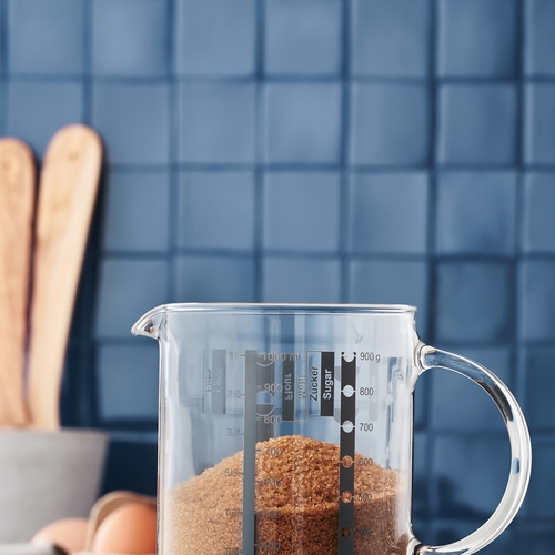 Gourmet målebeger i glass, varmebestandig opptil 100 °C 