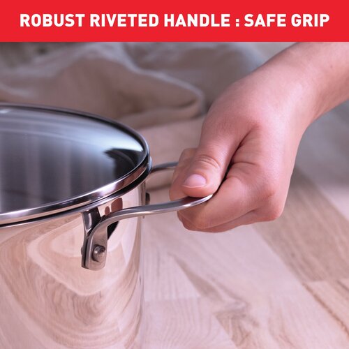 Recycle Gryte 24 cm med lokk Rustfritt stål 