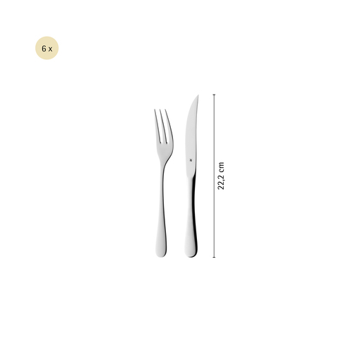 Grillbestikk sett- 12 stk, med eske, rustfritt stål Cromargan® 