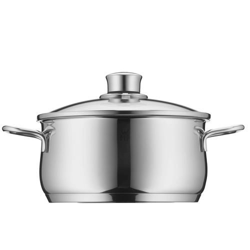 Diadem Plus gryte lav 20 cm /3 L med lokk, stål Cromargan 