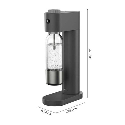 Element One kullsyremaskin med flaske, Black Lava