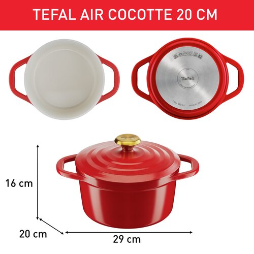 AIR Gryte 20 cm 3,1 l Rød 