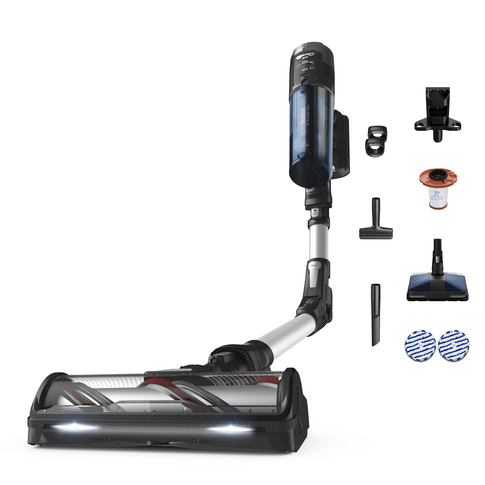 X-Force 13.60 Flex Aqua, Støvsuger med Aerospin munnstykke