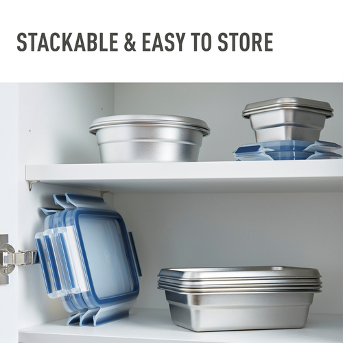 MasterSeal STAINLESS STEEL Rektangulær 1,2 liter Matboks Rustfritt stål 