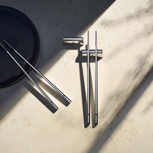 Nuova chopsticks, spisepinner – 4 deler, rustfritt stål Cromargan® 