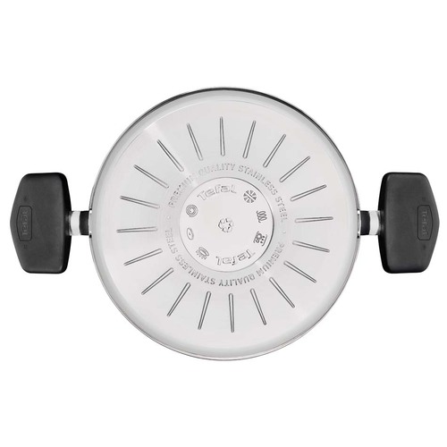 Gryte 20 cm/2,7 l. med lokk, Rustfritt Stål Ubehandlet, Emotion Plus SS