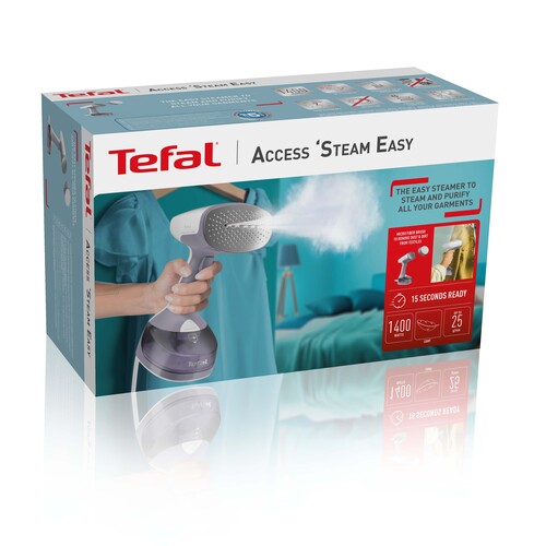 Access Steam Easy steamer / steamer for klær med 2 tilbehør