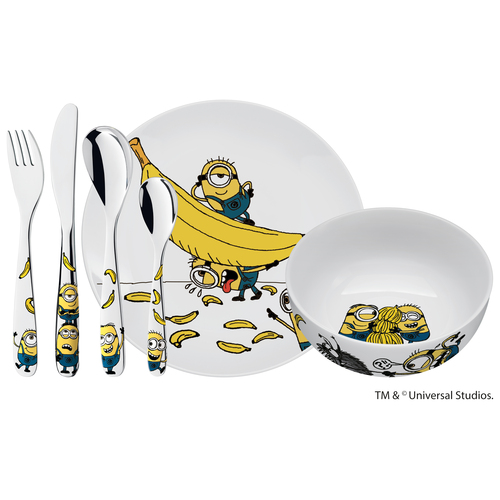 Minions barnebestikk 6 deler, rustfritt stål 18/10 Cromargan® 