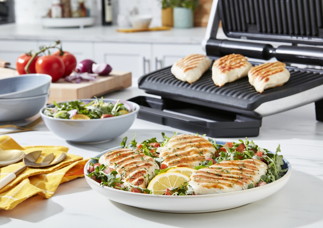 Optigrill XL bordgrill rustfritt stål bake