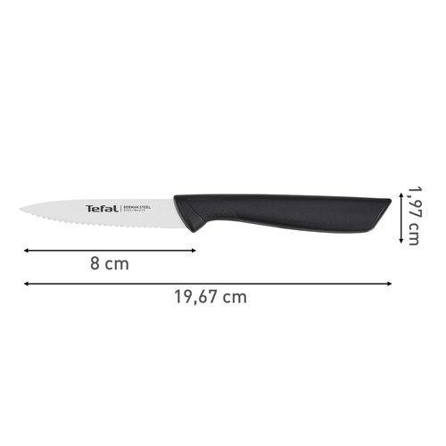 Colorfood sagnet grønnsakskniv, 8cm, Svart