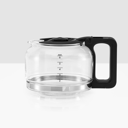 Coffee Prio liten kaffetrakter svart/sølv seks kopper