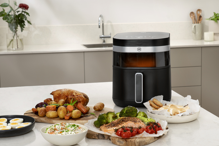 Glassvindu med LED-belysning