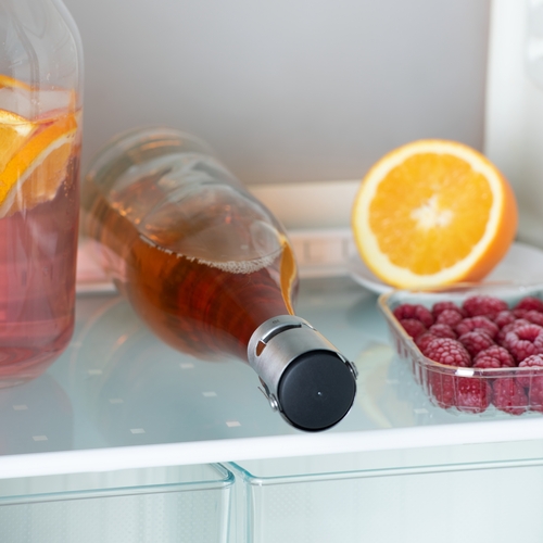 Clever & More  champagneforsegler med vinger, rustfritt stål 