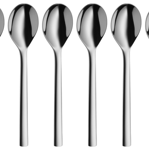 Nuova teskje-sett – 6 stk (13,5 cm), rustfritt stål Cromargan® 