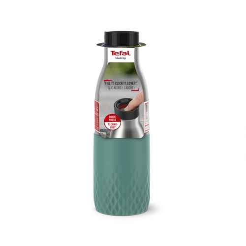 Bludrop Sleeve Vannflaske av rustfritt stål 0,5 l Grønn 