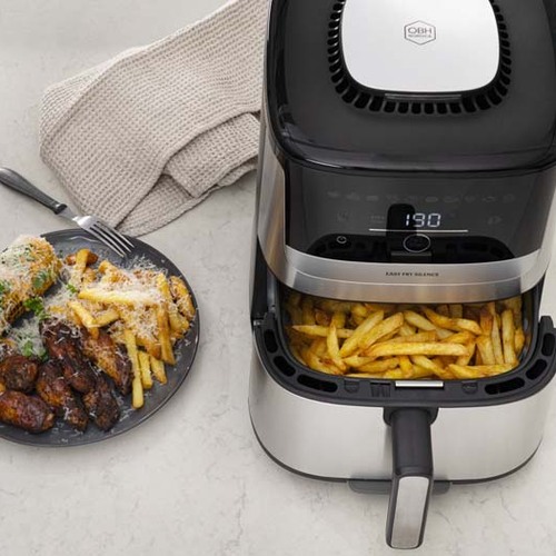 Easy Fry Silence-air fryer 5L rustfritt stål 