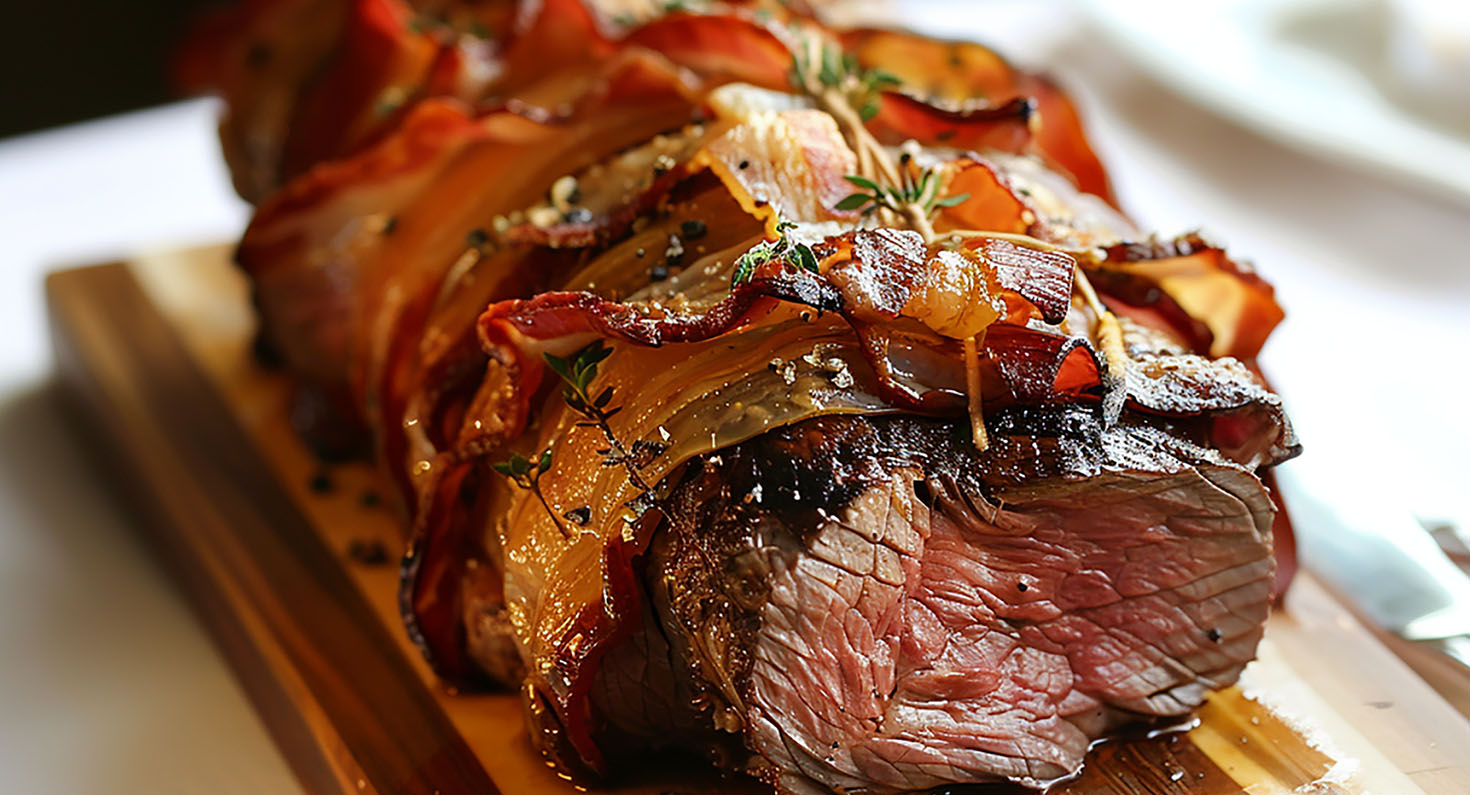 Baconsurret indrefilet av storfe